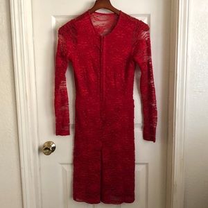Nightcap red lace dress size 1